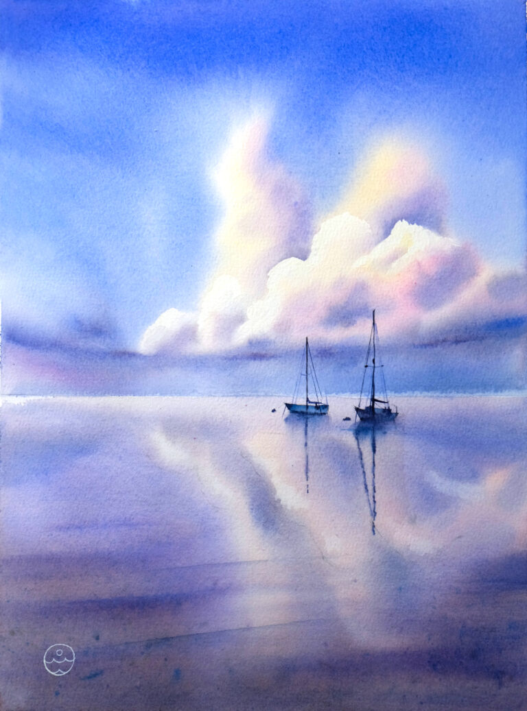 Boats and clouds