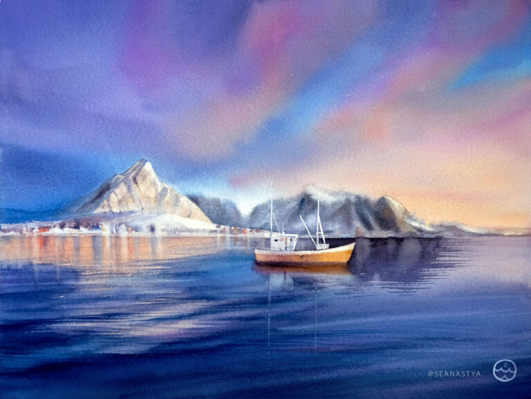 "Northen melody" – 25×34 cm