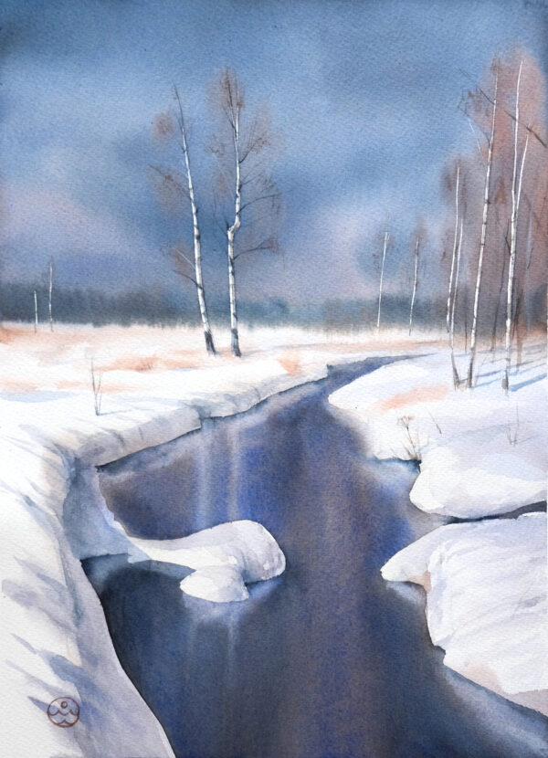 By the winter river