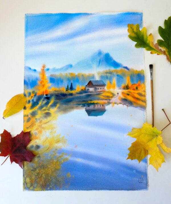 "Bright autumn" - original watercolor - Image 2