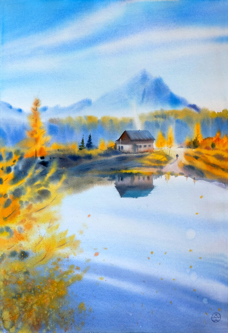 "Bright autumn" - 56x38 cm