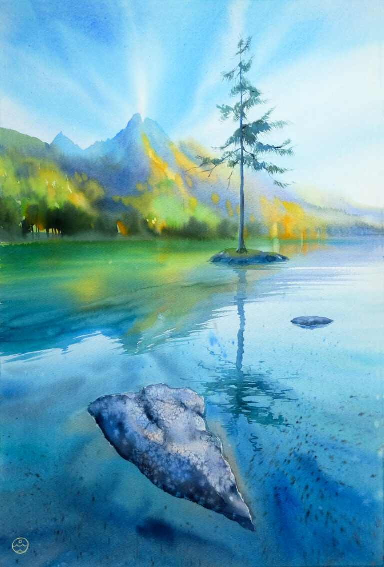 "Reflections and Light" - 38x56 cm