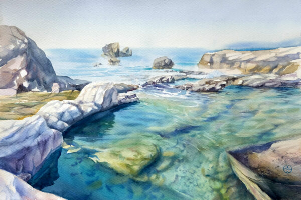 "Sea coast" - original watercolor