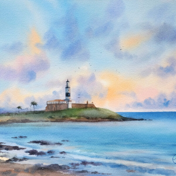 "The Lighthouse"
Watercolor in a single copy
Size 25,5х35,5 cm
The work is made on 100% cotton paper Sennelier
The price is without framing, I send the work in a thick cardboard envelope with a cardboard backing