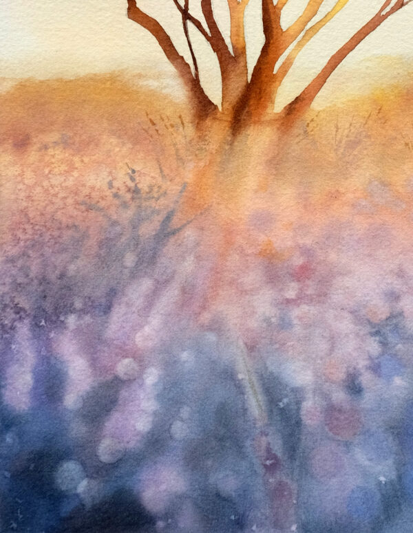 "Light through the branches" - original watercolor - Image 2