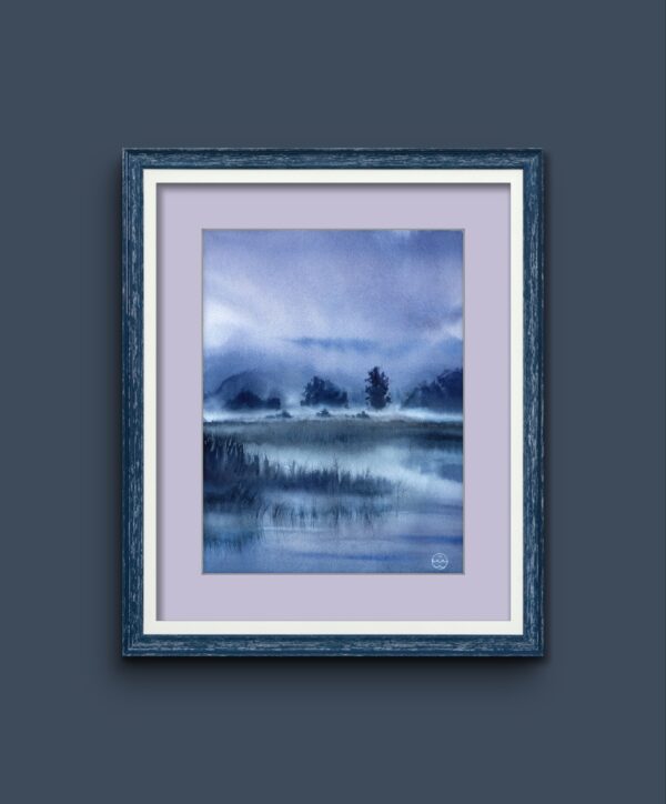 "Mysterious morning" - original watercolor - Image 6