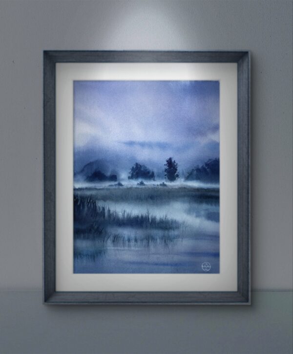 "Mysterious morning" - original watercolor - Image 5