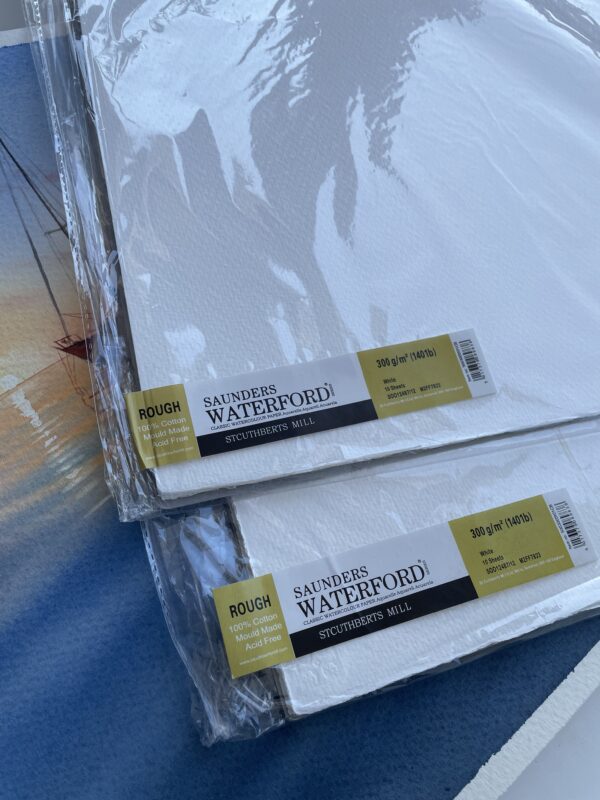 Бумага Saunders Waterford 300 гр/м2, фактура Rough 10 листов