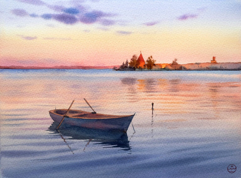 "Evening lighting" - 26,5х36 cm