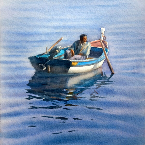 Lonely fisherman