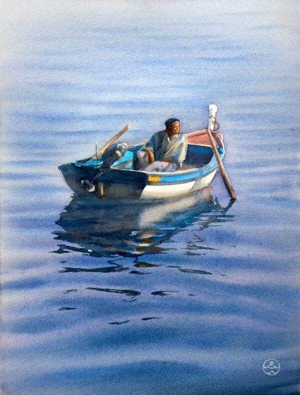Lonely fisherman