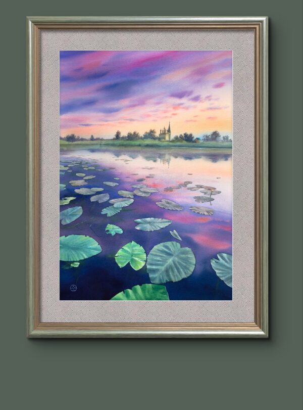 Water lilies
Watercolor on paper 50,5х35 сm