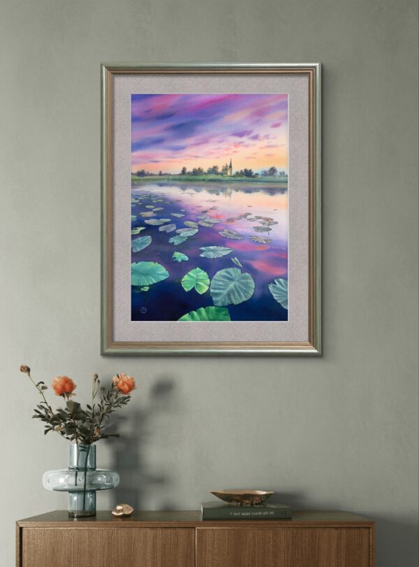 Water lilies
Watercolor on paper 50,5х35 сm