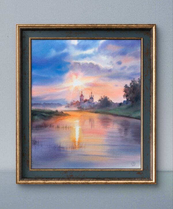 "At dawn" - original watercolor