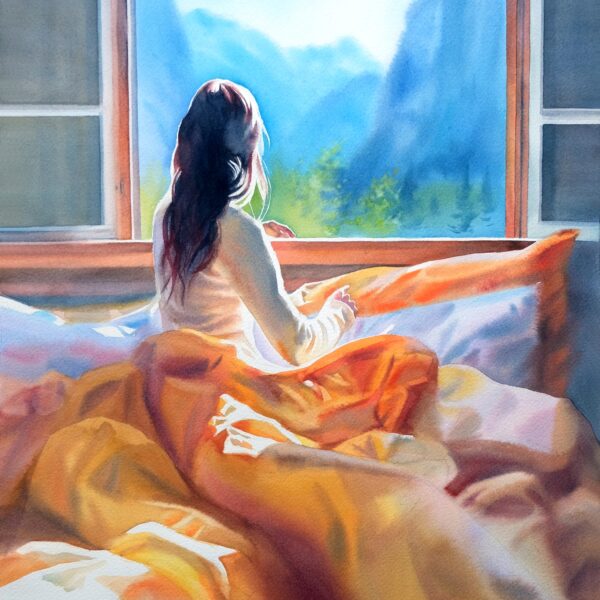 "A new day has come" - original watercolor