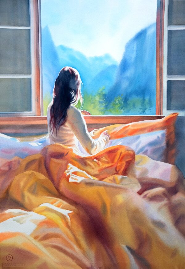 "A new day has come" - original watercolor