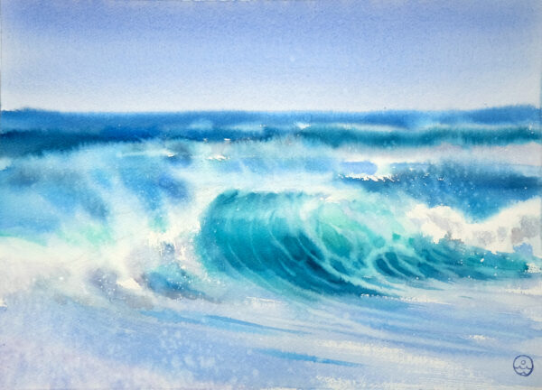 "Wave" - original watercolor
