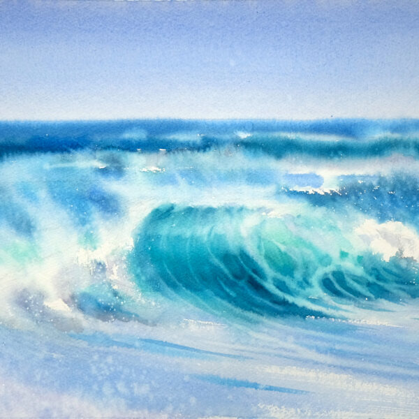 "Wave" - original watercolor