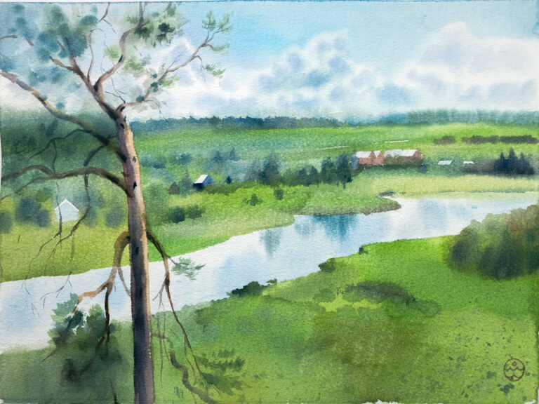 "The Chusovaya River 2" - 37,5x27,5 cm
