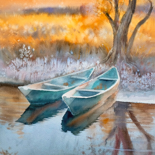 Autumn boats