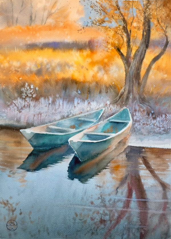 Autumn boats