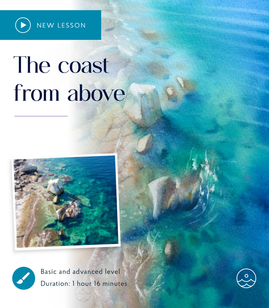 The coast from above