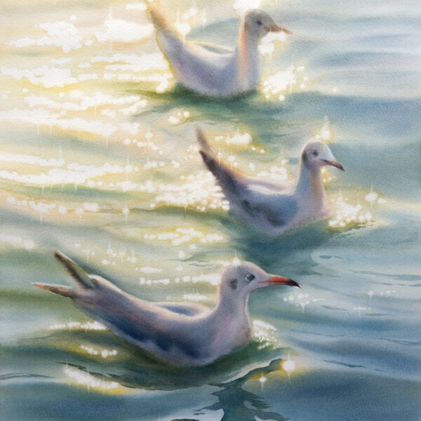 "Amid the Glints" – 38×56 cm