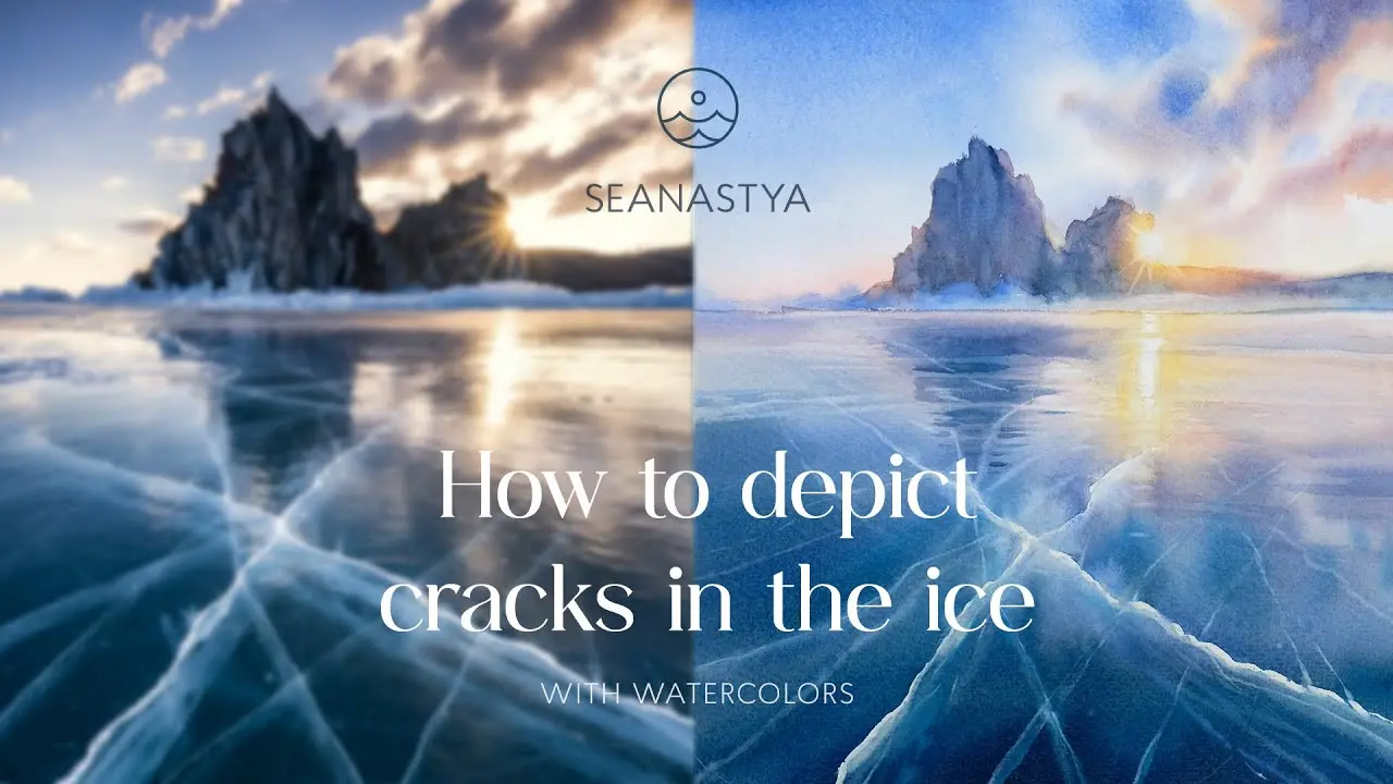 Cracks on Lake Baikal