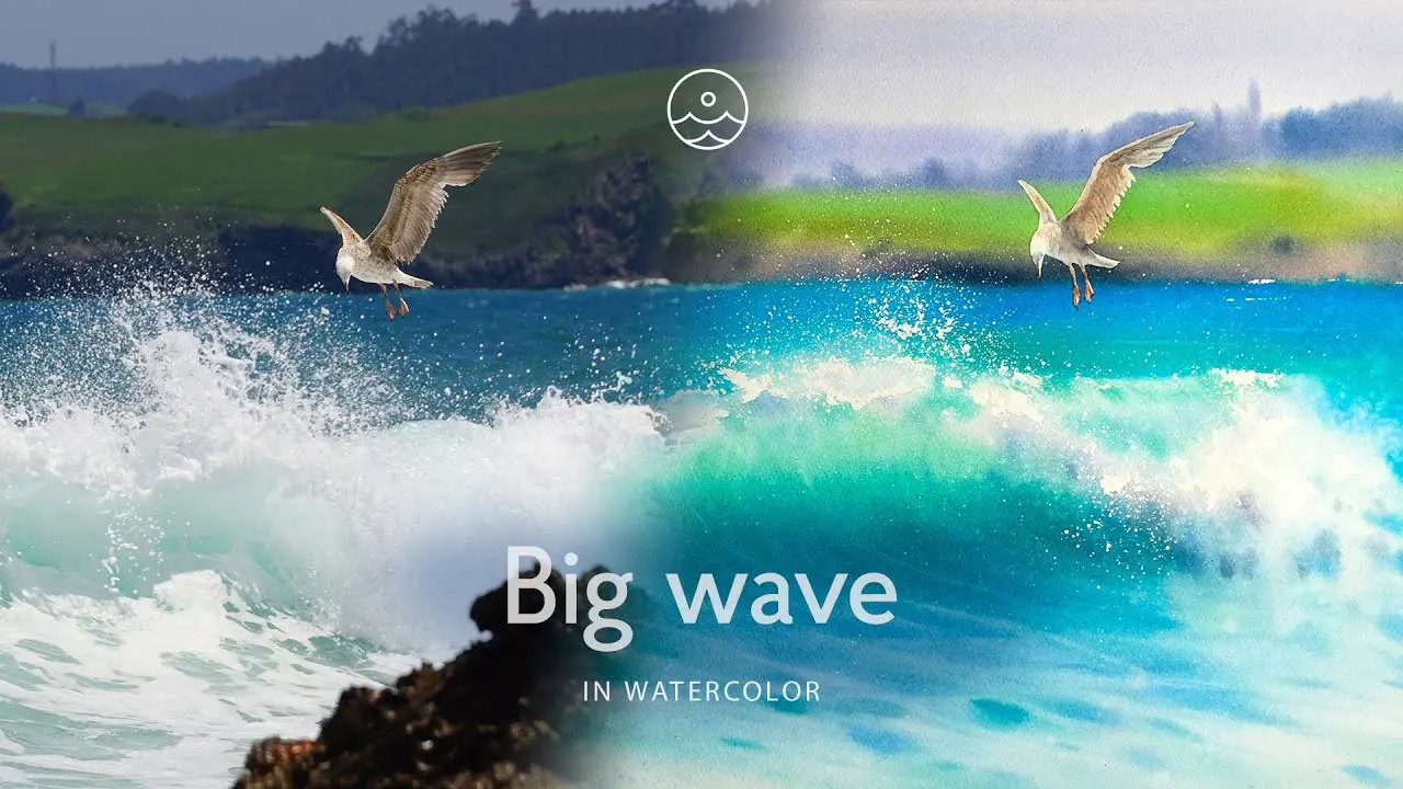 The wave painting process
