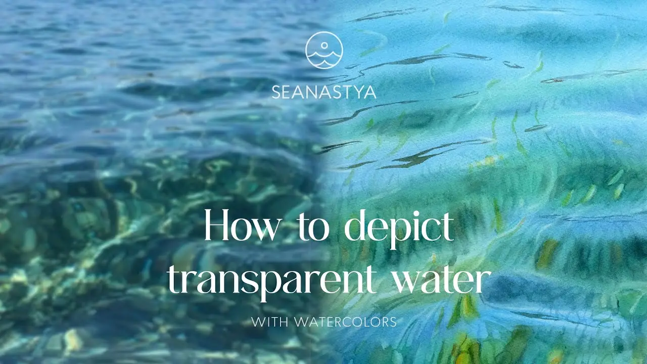 How to depict transparent water