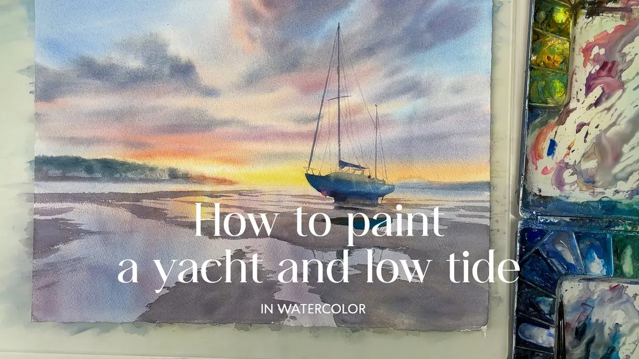How to paint a yacht and low tide