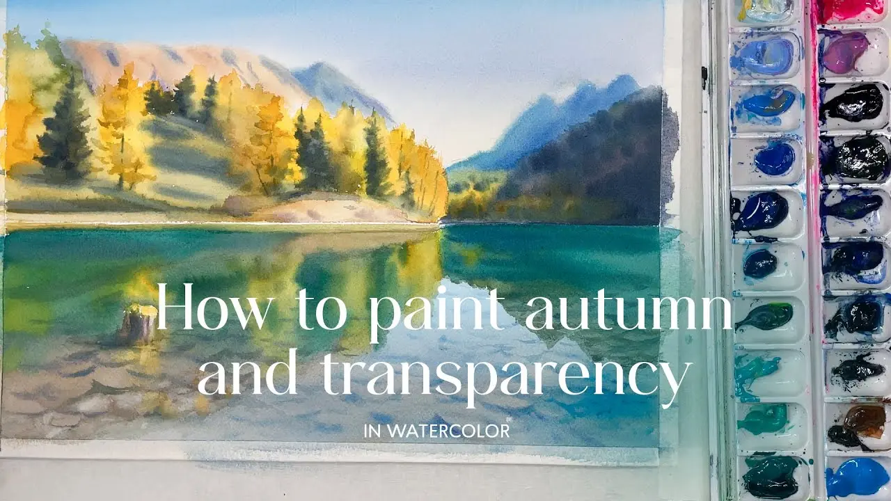 How to paint autumn and transparency