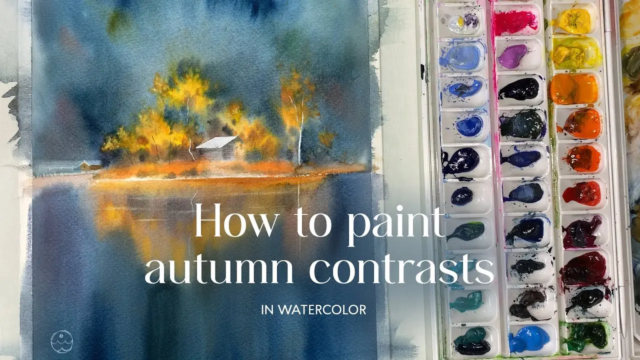 How to paint autumn contrasts