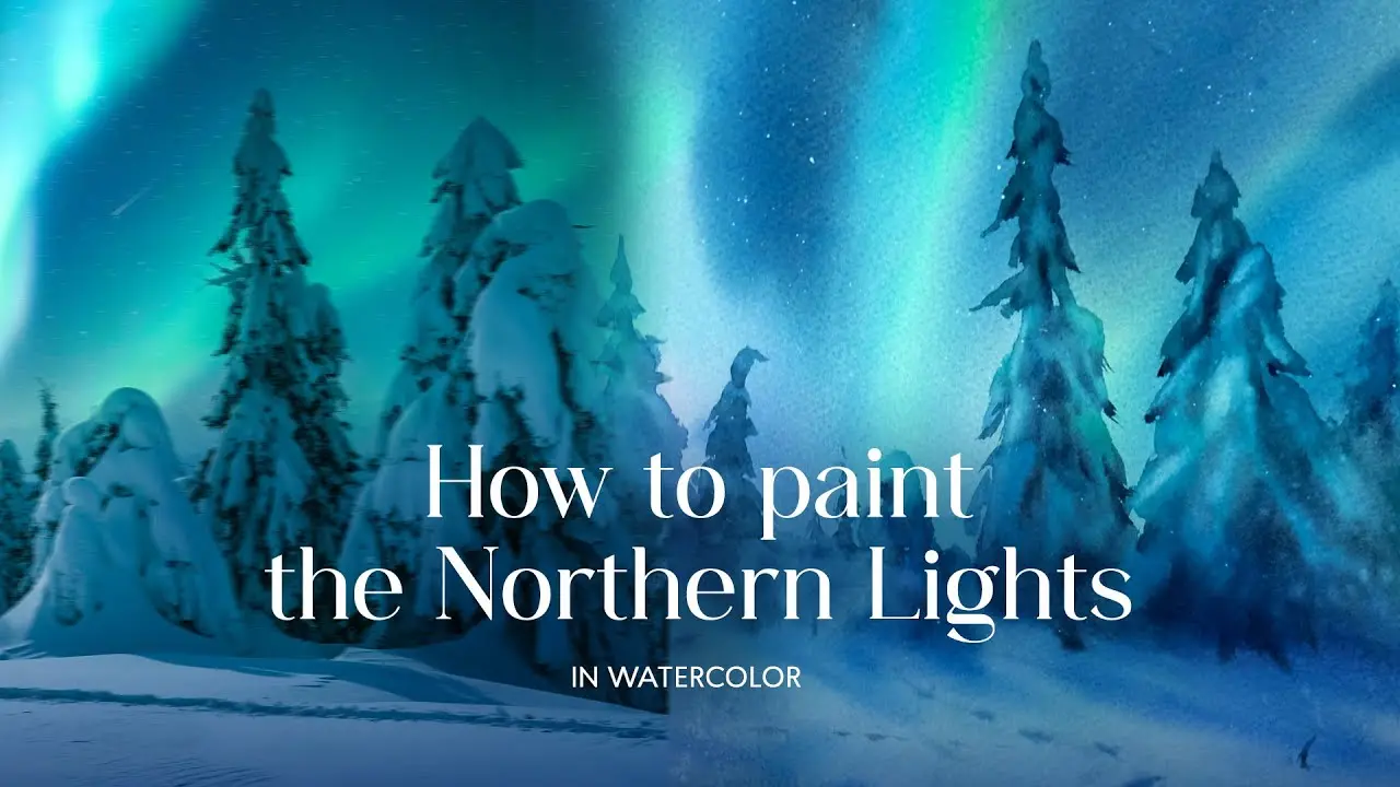 How to paint the Northern Lights