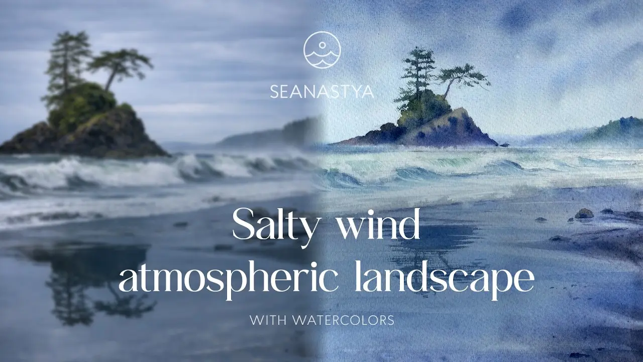 Salty wind. Atmospheric landscape