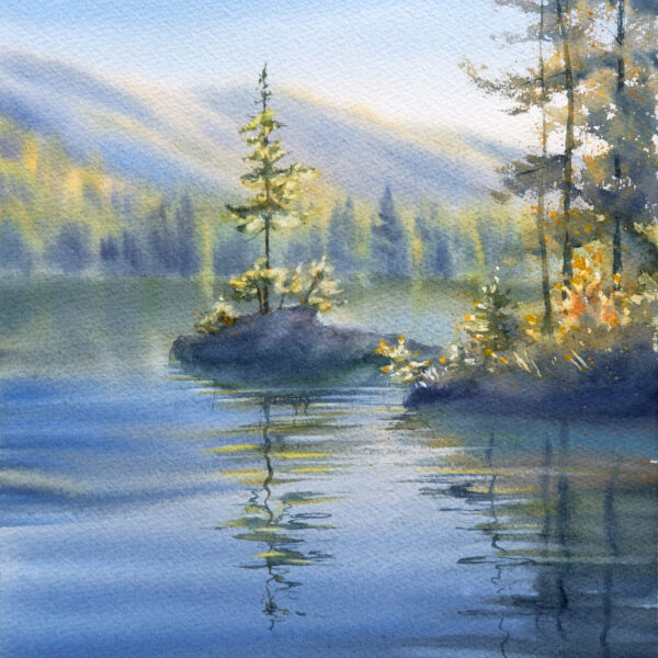 "Autumn Lake" – 28×38 cm